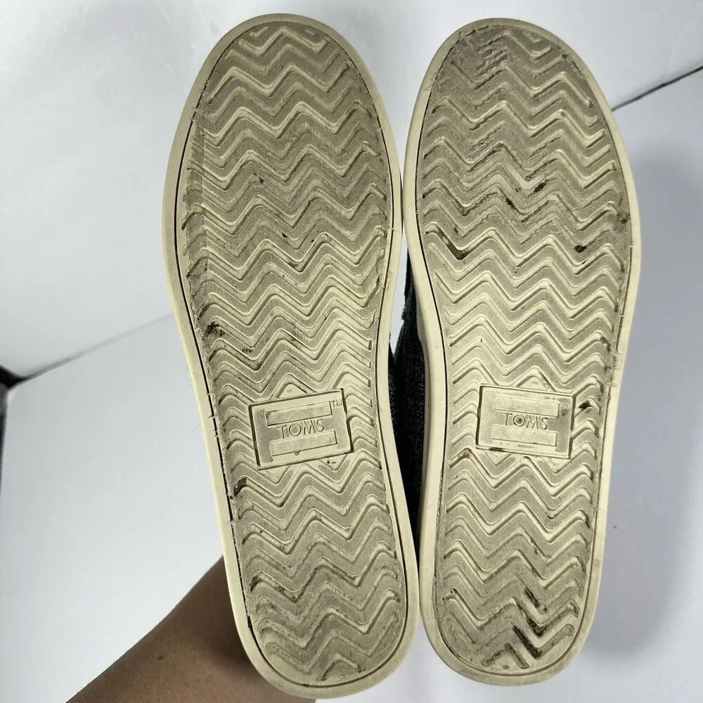 TOMS Men’s Paseo Slip-On Loafers - Navy Blue Heather Tweed - Size 9